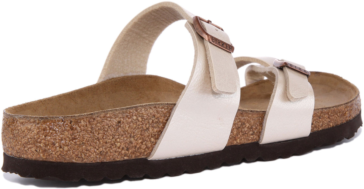 Sandales Birkenstock Mayari | Birko-Flor crème pour femme