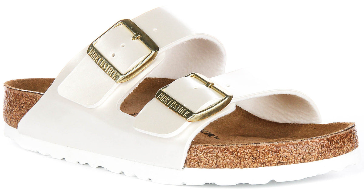 Birkenstock Arizona Sandalen | Pearl White Birko-Flor voor Kinderen - Normale Pasvorm