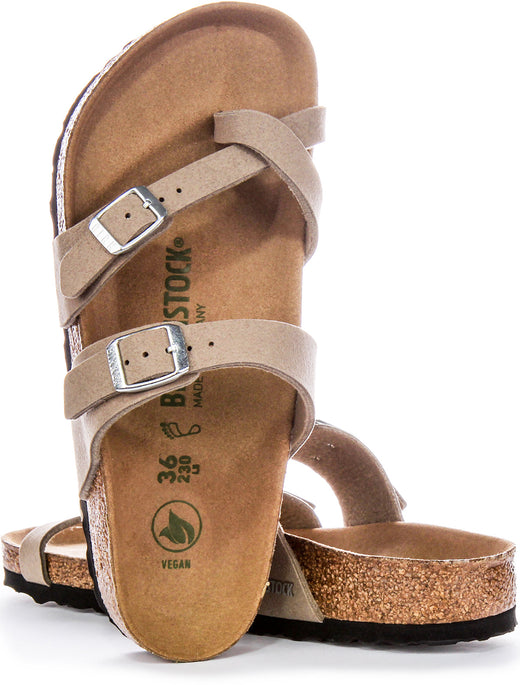 Sandales Birkenstock Mayari | Taupe Birko-Flor - Compatibles Végane pour Hommes et Femmes