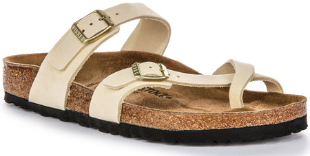 Sandales Birkenstock Mayari | Cuir suédé beige pour femme