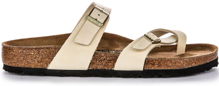 Sandales Birkenstock Mayari | Cuir suédé beige pour femme