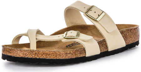 Sandales Birkenstock Mayari | Cuir suédé beige pour femme