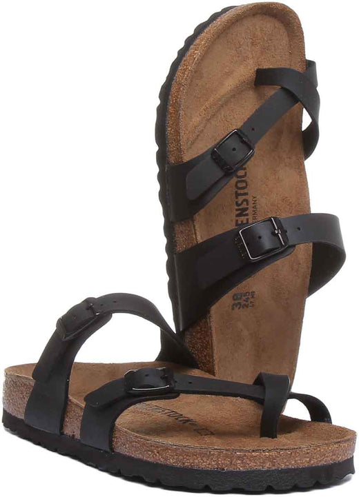 Sandales Birkenstock Mayari | Birko-Flor noir - Finition métallique pour femme