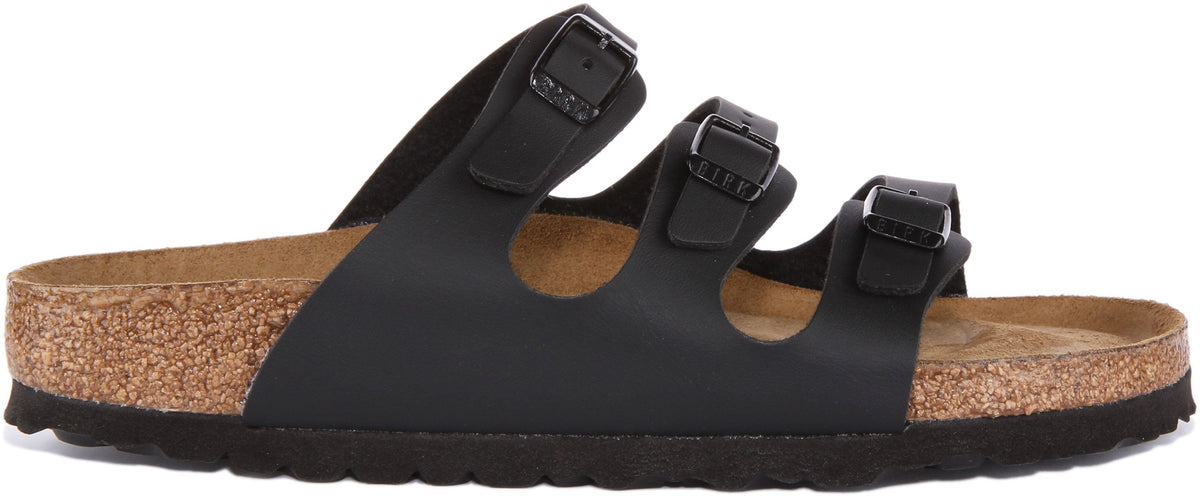 Sandales Birkenstock Florida | Birko-Flor noir pour femme