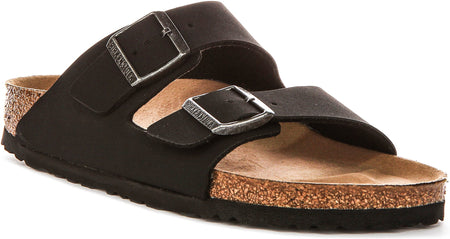 Sandales Birkenstock Arizona | Birko-Flor noir - Adapté aux végans pour hommes et femmes - Coupe étroite