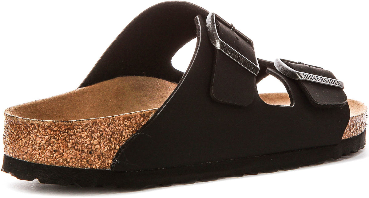 Sandales Birkenstock Arizona | Birko-Flor noir - Adapté aux végans pour hommes et femmes - Coupe étroite