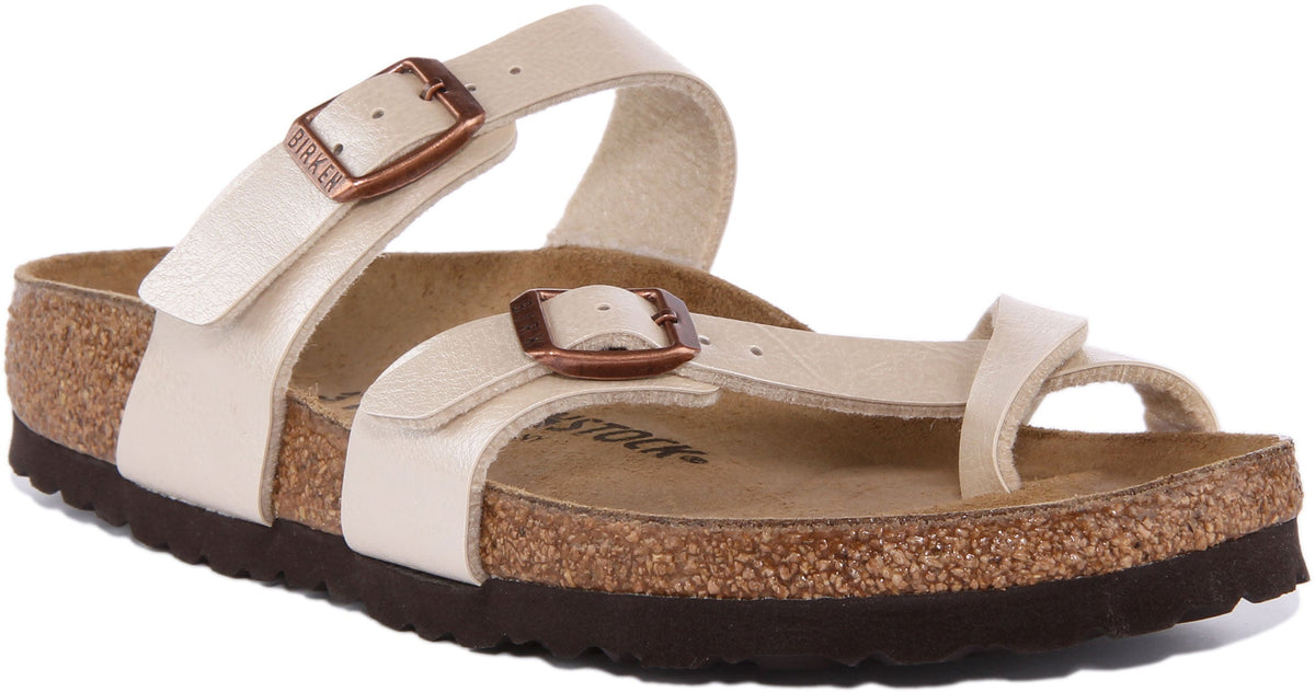 Sandales Birkenstock Mayari | Birko-Flor crème pour femme