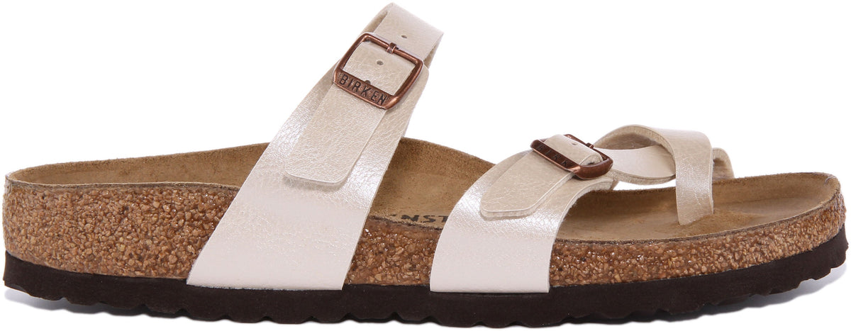 Sandales Birkenstock Mayari | Birko-Flor crème pour femme