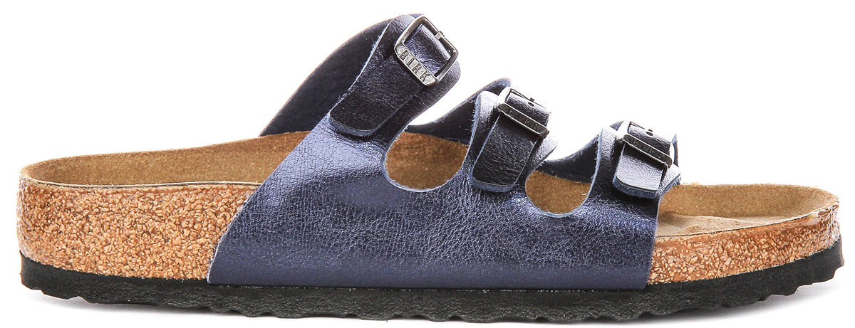 Birkenstock Florida Sandalen | Midnight Blue Birko-Flor voor Dames en Heren - Normale Pasvorm