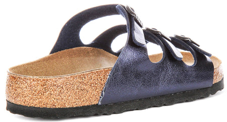 Birkenstock Florida Sandalen | Midnight Blue Birko-Flor voor Dames en Heren - Normale Pasvorm