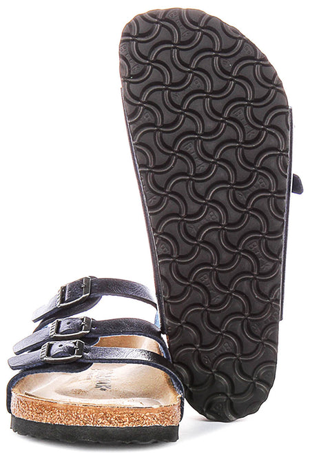 Birkenstock Florida Sandalen | Midnight Blue Birko-Flor voor Dames en Heren - Normale Pasvorm
