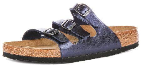 Birkenstock Florida Sandalen | Midnight Blue Birko-Flor voor Dames en Heren - Normale Pasvorm