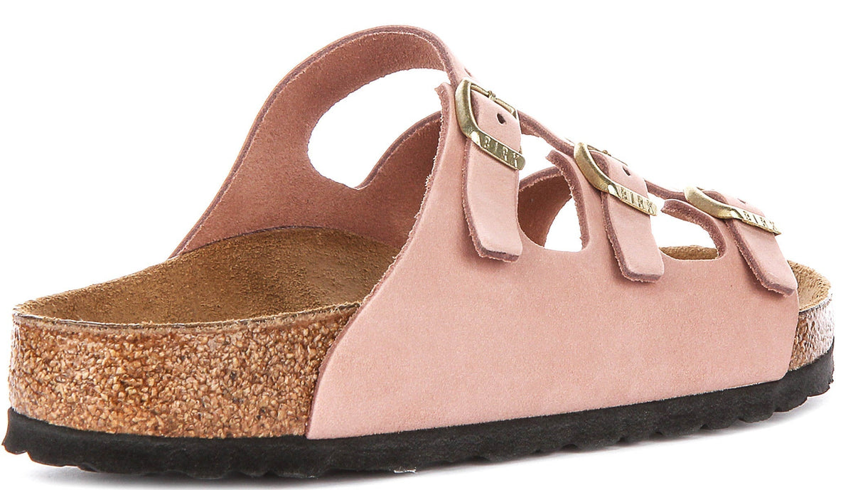 Birkenstock Florida Sandalen | Roze nubuck leer voor Dames - Normale Pasvorm