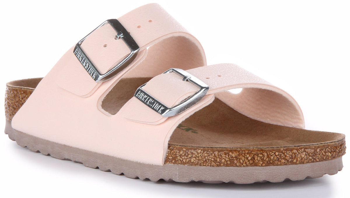 Birkenstock Arizona Sandalen | Roze Birkibuc - Veganistisch voor Dames