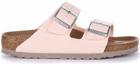 Birkenstock Arizona Sandalen | Roze Birkibuc - Veganistisch voor Dames