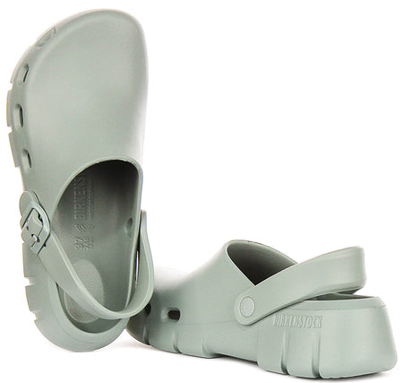 Birkenstock Birki Flow klompen | Saliegroen EVA voor dames - Normale pasvorm