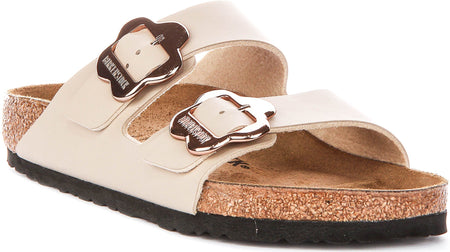 Birkenstock Arizona Sandalen | Zand Birko-Flor - Bloemenprint voor Kinderen - Normale Pasvorm