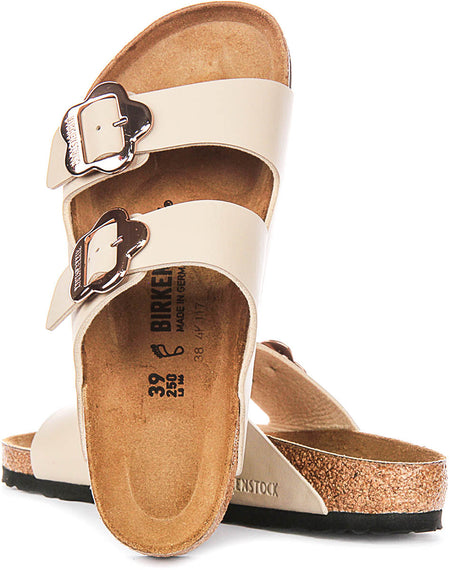Birkenstock Arizona Sandalen | Zand Birko-Flor - Bloemenprint voor Kinderen - Normale Pasvorm