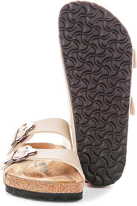Birkenstock Arizona Sandalen | Zand Birko-Flor - Bloemenprint voor Kinderen - Normale Pasvorm