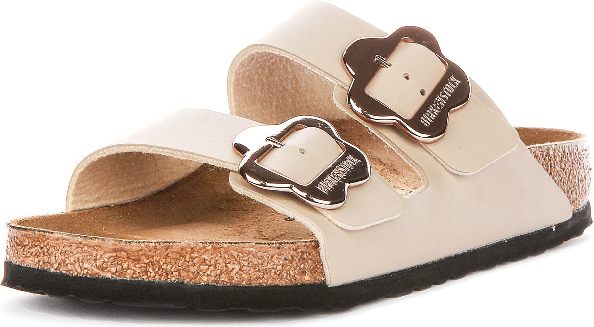 Birkenstock Arizona Sandalen | Zand Birko-Flor - Bloemenprint voor Kinderen - Normale Pasvorm