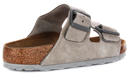 Sandales Birkenstock Arizona | Birko-Flor Stone pour femme - Coupe classique