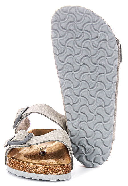 Sandales Birkenstock Arizona | Birko-Flor Stone pour femme - Coupe classique